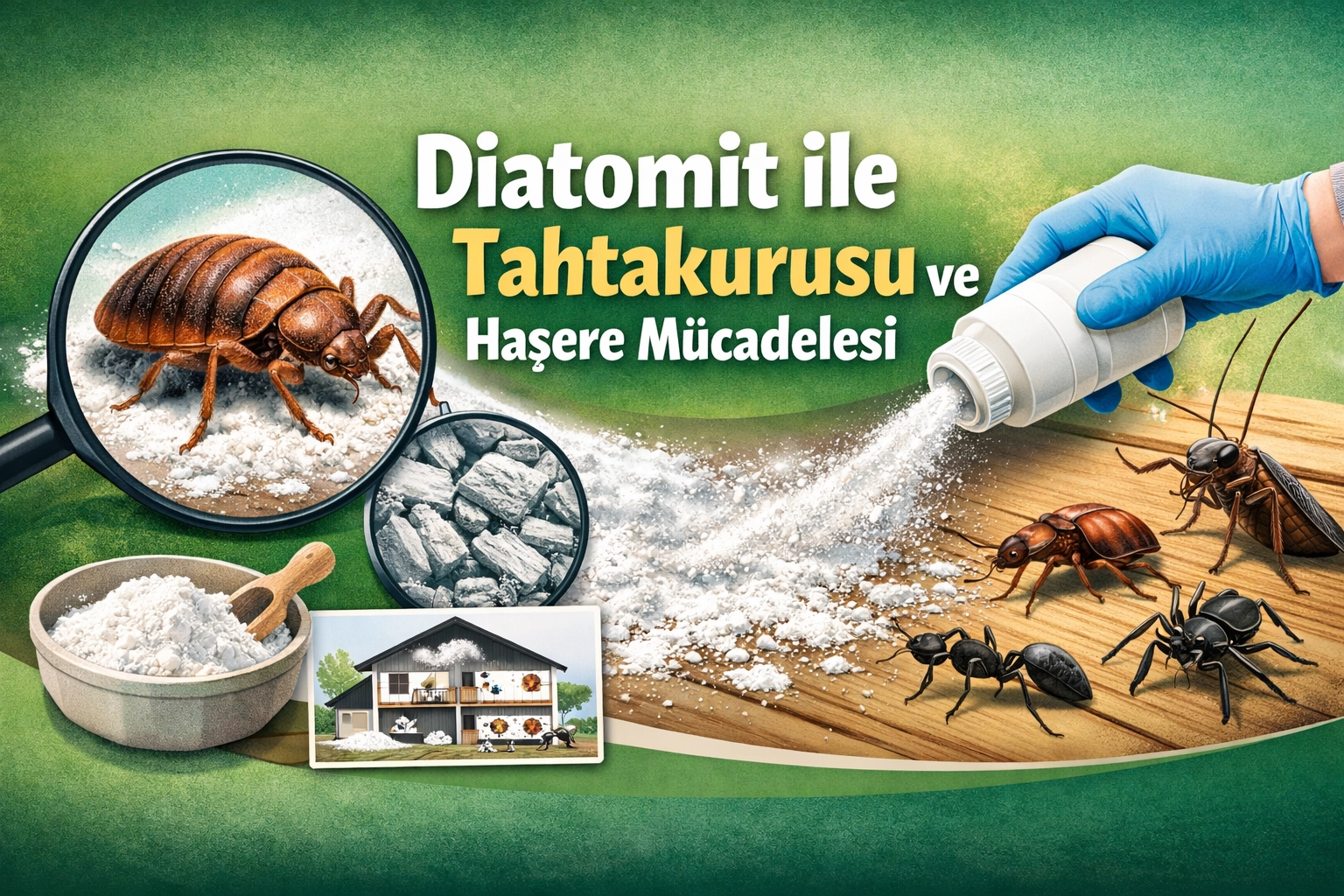 Tahtakurusu ve Haşerelerde Diatomit Nasıl Kullanılır?