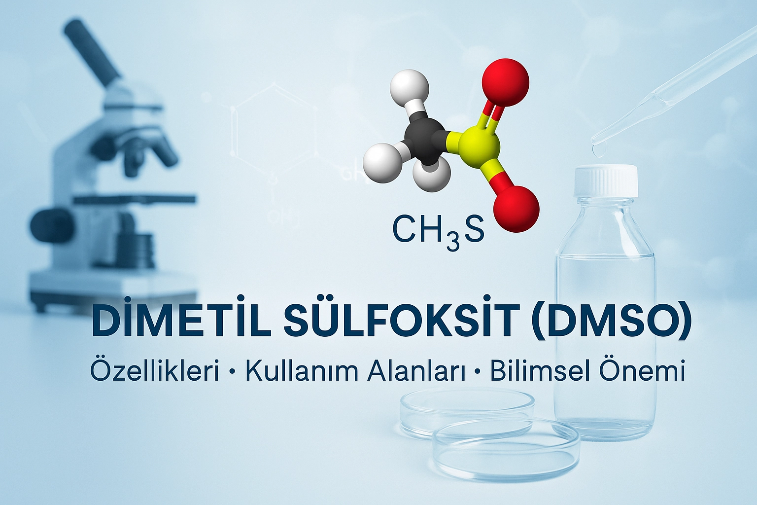 Dimetil Sülfoksit (DMSO): Özellikleri, Kullanım Alanları ve Bilimsel Önemi