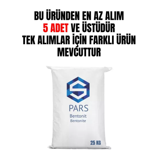 Bentonit 25 Kg Doğal Bentonit Kili Toptan