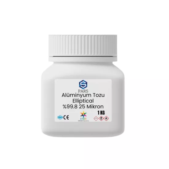 Alüminyum Tozu Elliptical %99.8 25 Mikron 1 Kg