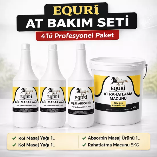 At Bakım Seti 4’lü Paket | 1 Adet Absorbin + 2 Adet Masaj Yağı + 1 Adet Rahatlatıcı Macunu