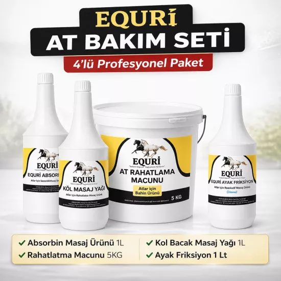 At Bakım Seti 4’lü Paket | Absorbin + Masaj Yağı + Rahatlatıcı Macun + Ayak Friksiyon