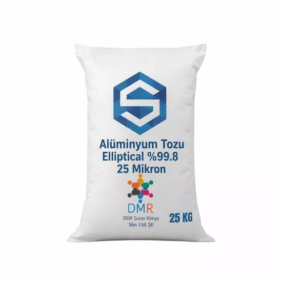 Alüminyum Tozu Elliptical %99.8 25 Mikron 25 Kg