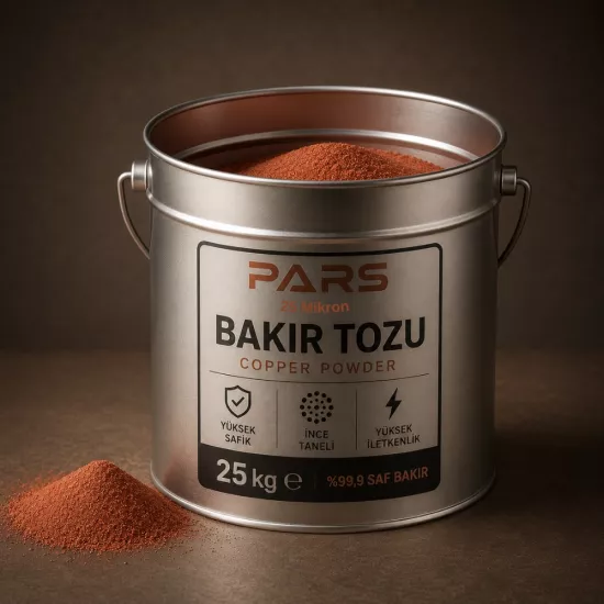 Bakır Tozu %99.9 Saflıkta 25 Mikron 25 Kg