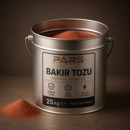 Bakır Tozu %99,9 Saflıkta 63 Mikron 25 Kg