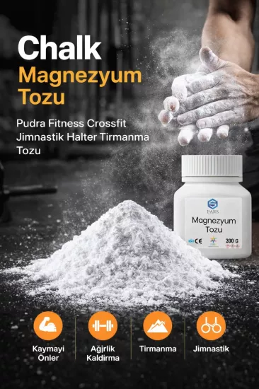 Chalk Magnezyum Tozu Pudra Fitnes Crossfit Jimnastik Halter Tırmanma 200 G