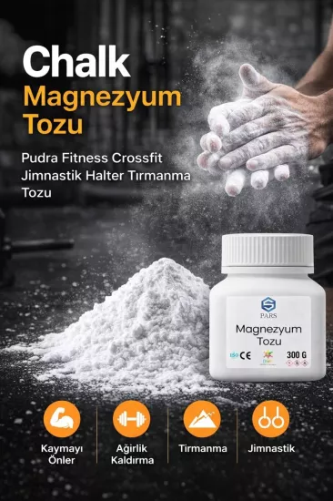 Chalk Magnezyum Tozu Pudra Fitnes Crossfit Jimnastik Halter Tırmanma 300 G