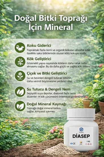 Doğal Bitki Toprağı İçin Mineral 1 Kg