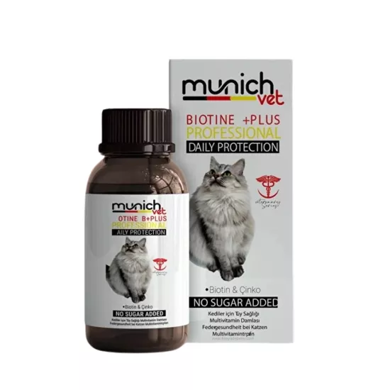 Kedi Tüy Dökülmesi Engelleyici Damla Biotine Plus 100 ml