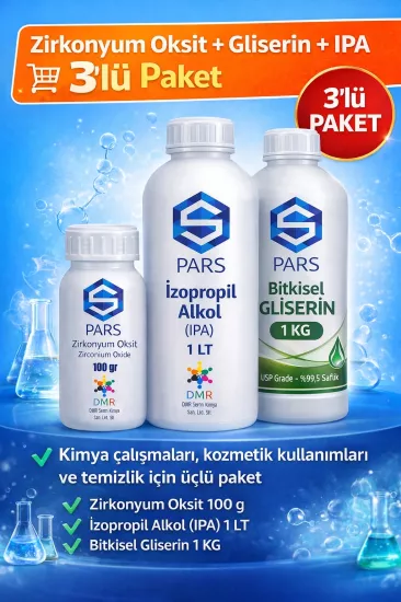Zirkonyum Oksit + Gliserin + İpa 3’ü Tek Pakette