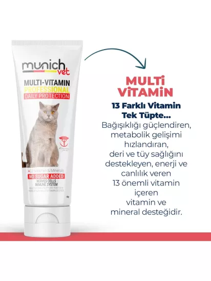 Kediler İçin Multivitamin Macun 100 Gr