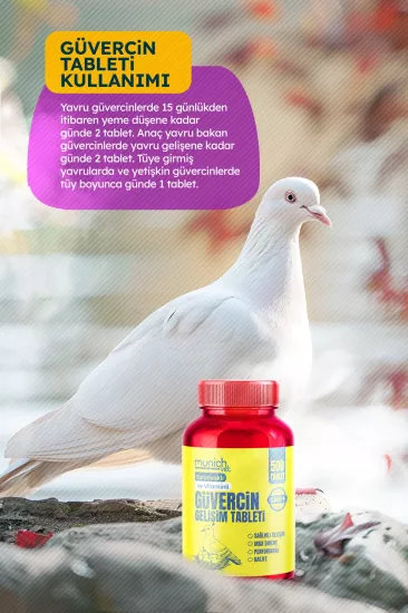 Sarımsaklı Bira Mayalı Güvercin Tablet 1 Kutu 500’lü