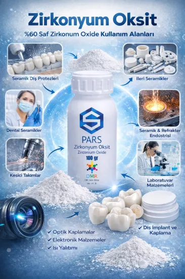 Zirkonyum Oksit 100 Gr